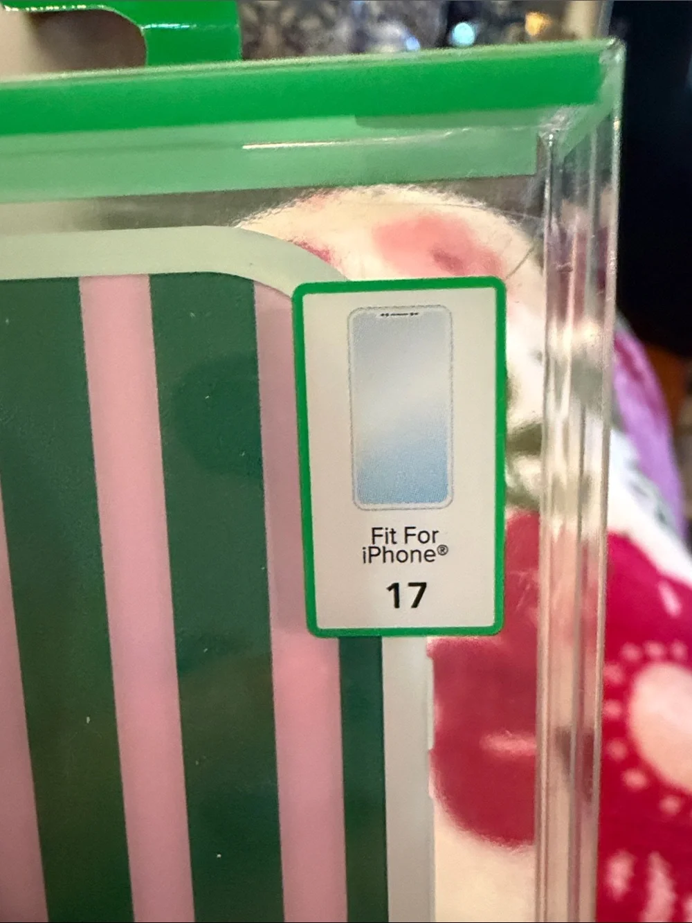 MagSafe Compatible Preppy Pink & Green Striped Phone Case 🩷💚